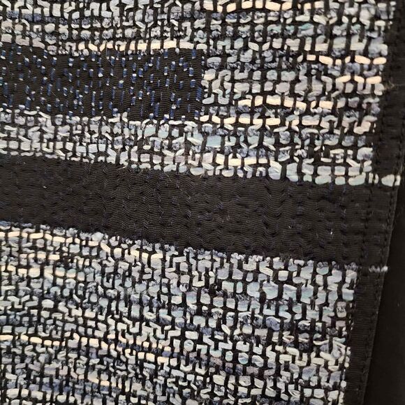 Derek Lam 10 Crosby Midnight box-jacquard straight-leg pants 6 - Picture 7 of 7